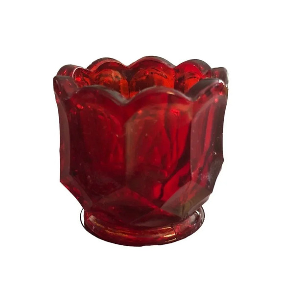 VINTAGE L.E. Smith Glass "Dominion" Flame or Amberina Toothpick/Matchstick Holde - Picture 2 of 7